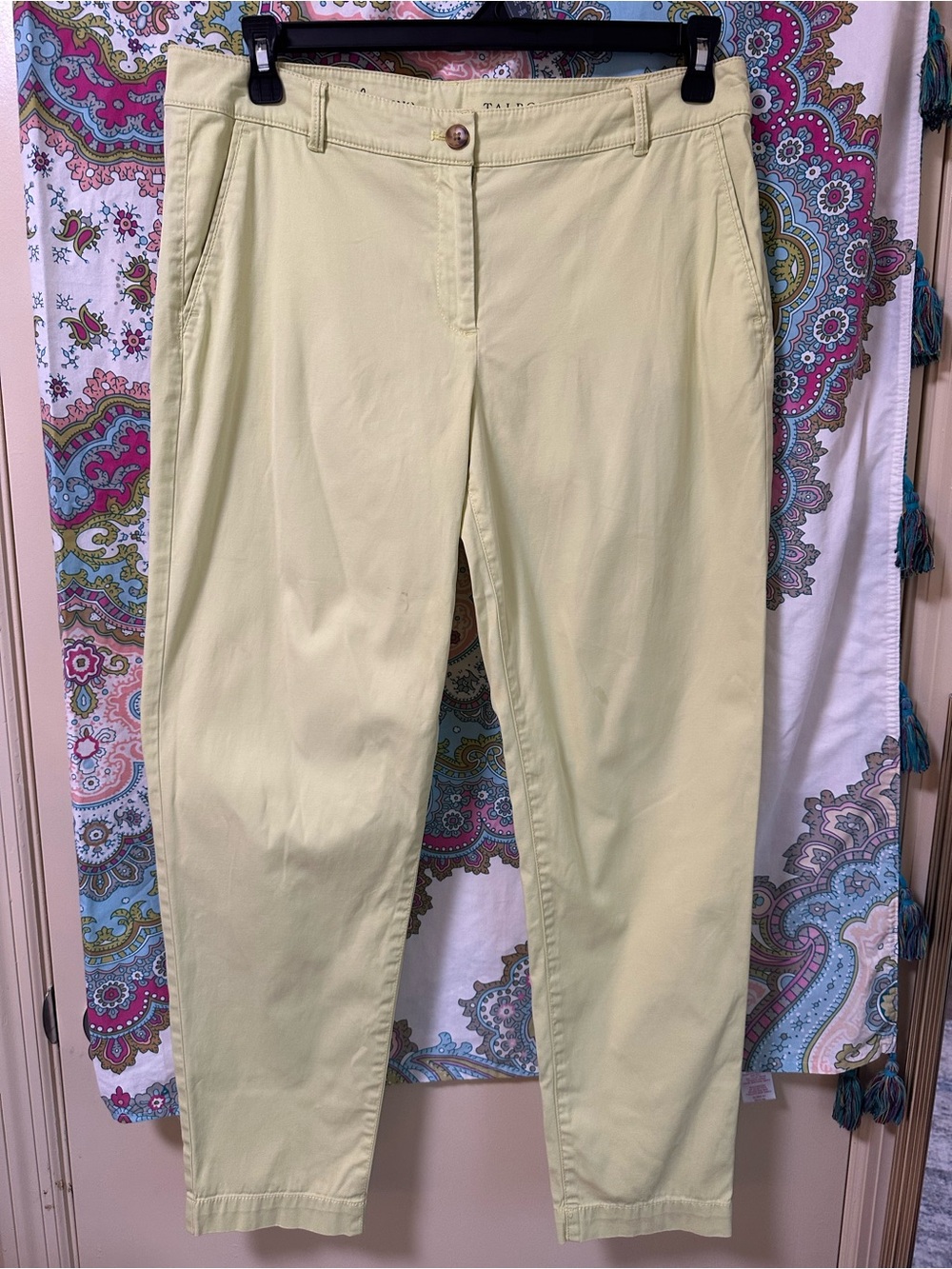 Talbots Weekend Chino Pants in Pale Yellow